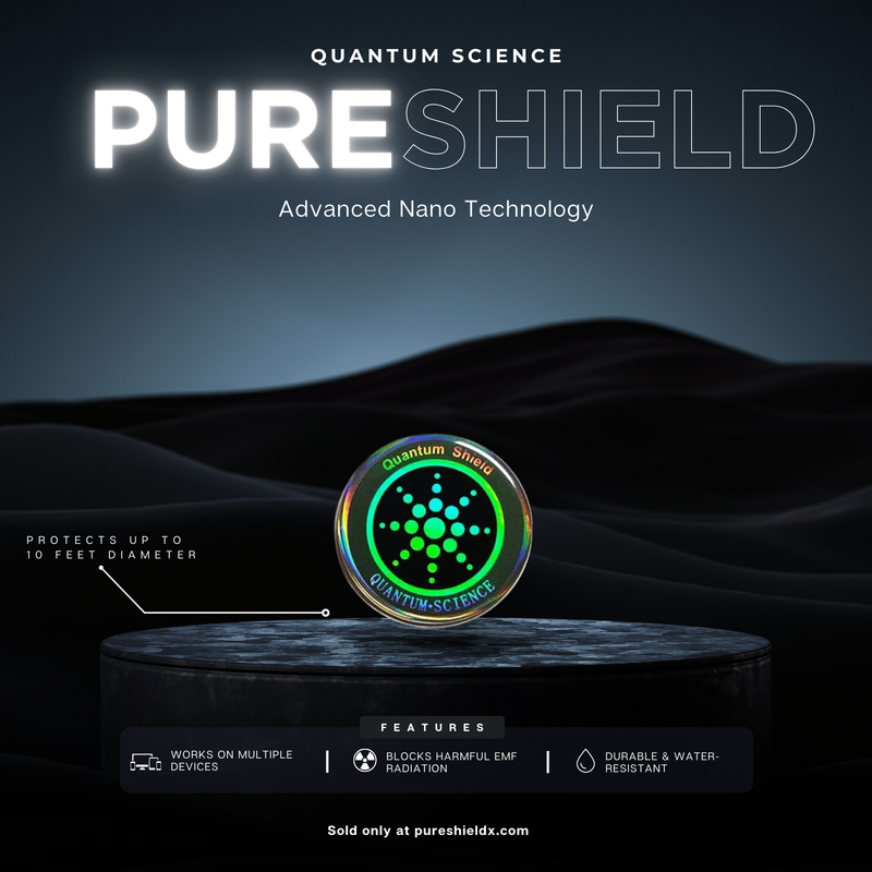 PureShield – EMF-Blocking Holographic Sticker for Phones & Devices